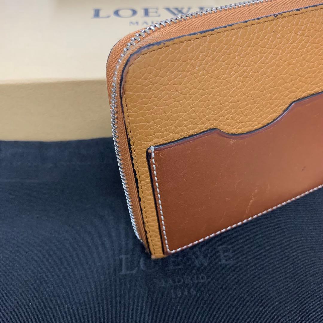 新品同様‼️ 現行　ロエベ　LOEWE 長財布　アナグラム　ラウンドファスナー