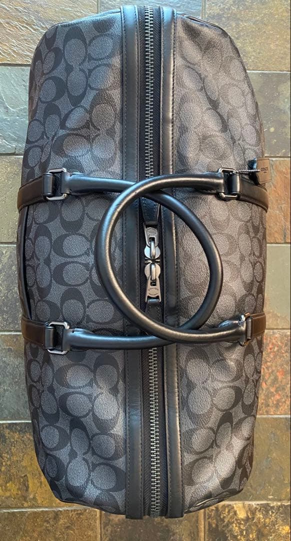 【1回のみ使用】COACH シグネチャー ボストンバッグ 大容量 トラベル仕様