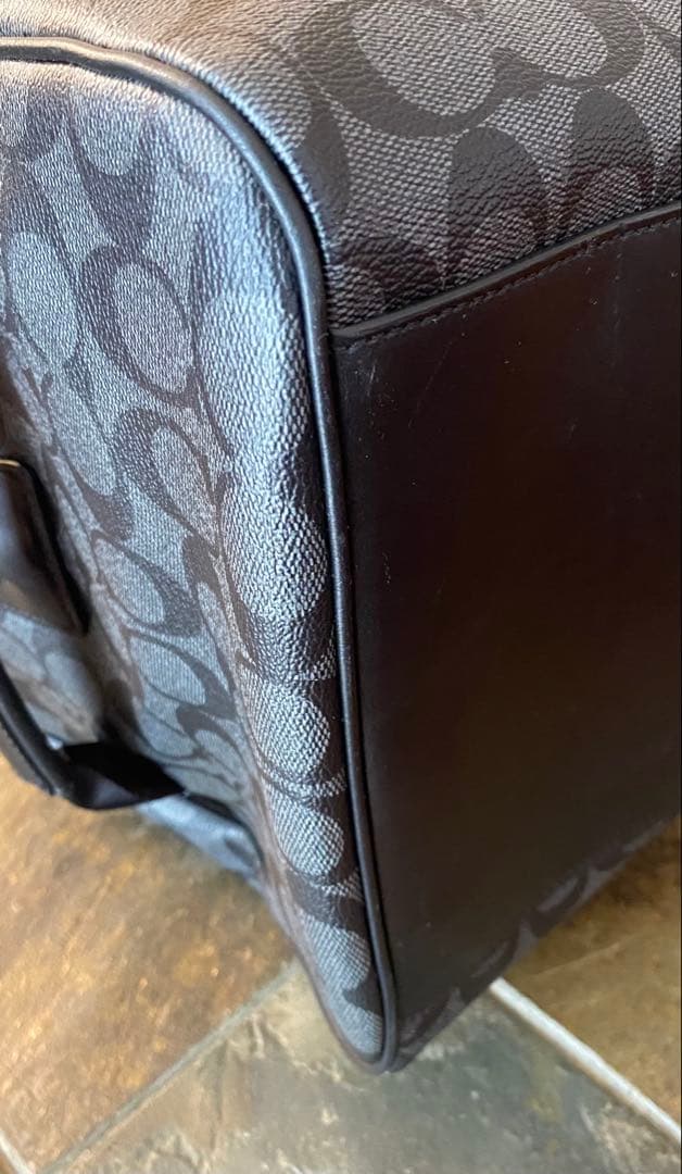 【1回のみ使用】COACH シグネチャー ボストンバッグ 大容量 トラベル仕様