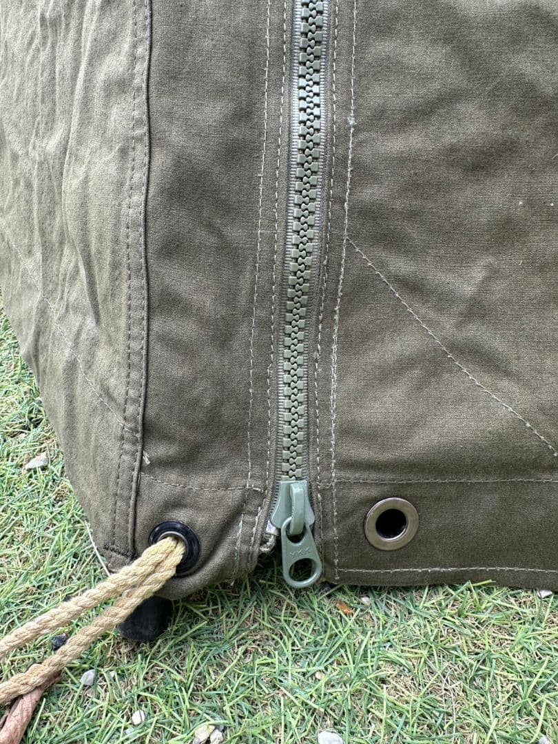 USパップテント２枚 1枚ジッパー加工済み　　軍幕