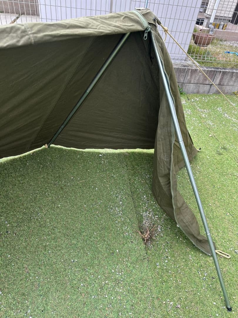 USパップテント２枚 1枚ジッパー加工済み　　軍幕