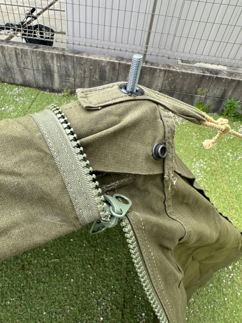 USパップテント２枚 1枚ジッパー加工済み　　軍幕