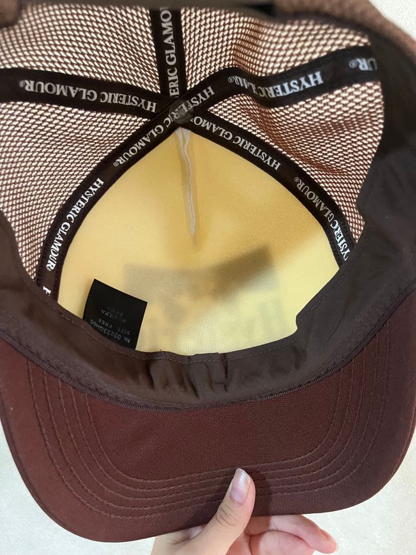 ヒステリックグラマー キャップ ブラウン