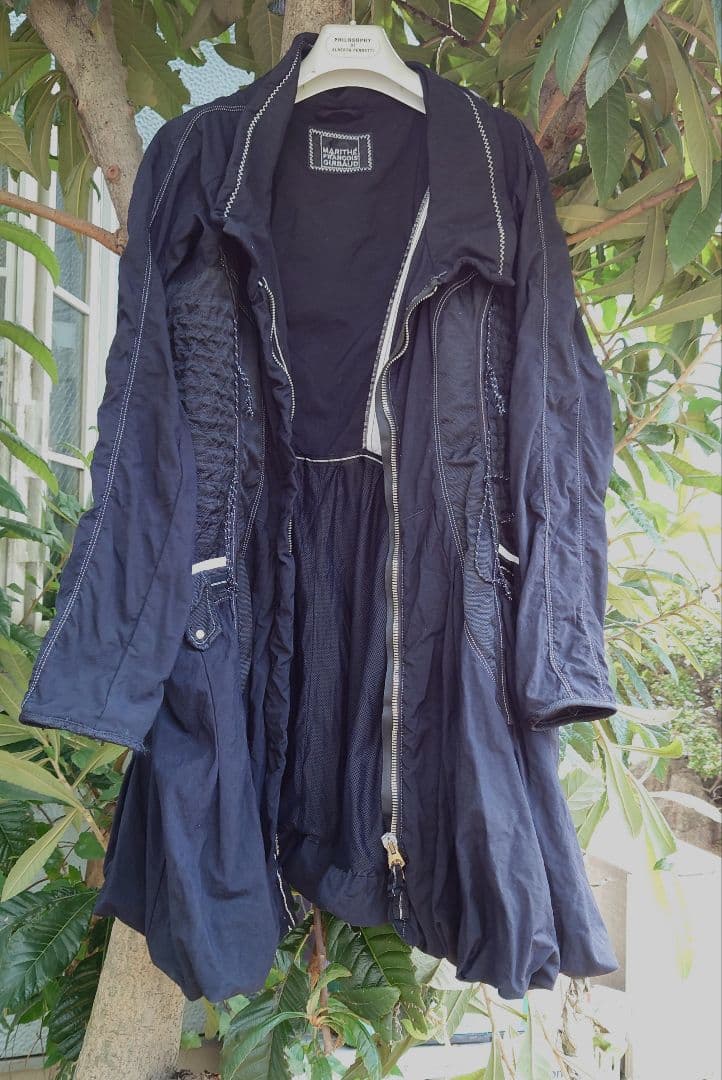 マリテフランソワジルボー ダブルジップ　ミリタリー　Aラインパラシュート コート