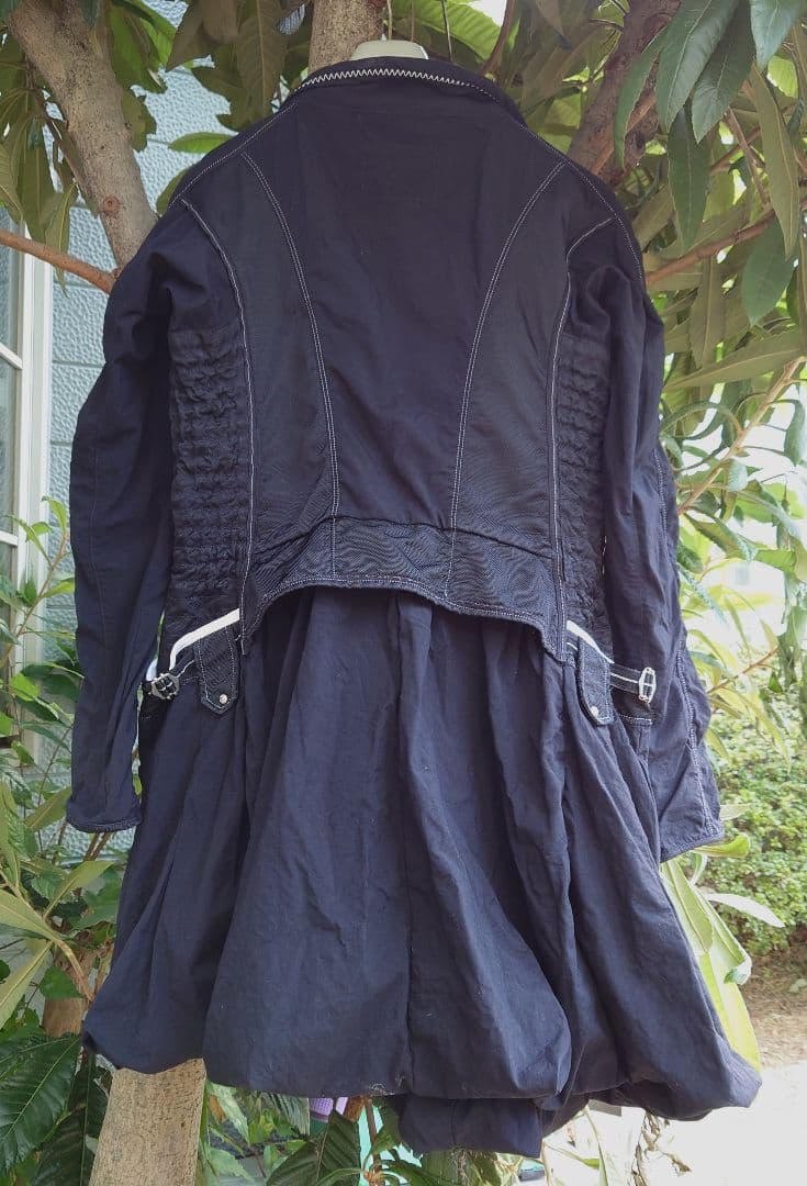 マリテフランソワジルボー ダブルジップ　ミリタリー　Aラインパラシュート コート