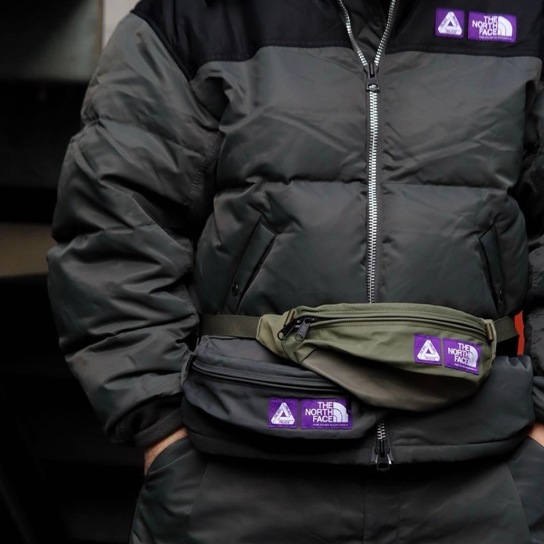 【PALACE × THE NORTH FACE】Waist Bag GRAY