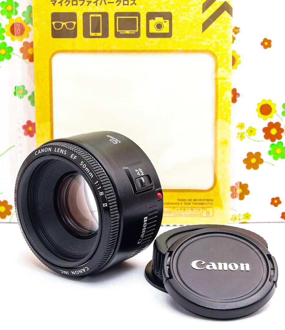 キャノン Canon EF 50mm F1.8 Ⅱ☆単焦点レンズ☆神レンズ