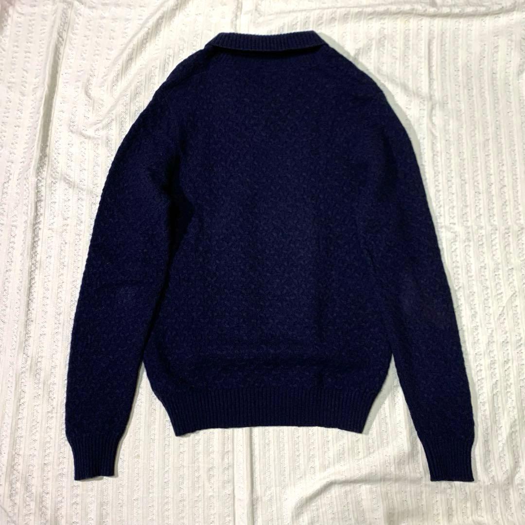 ⭐︎超高級品　希少　ザノーネ　ショールカラー　ニット　イタリア製　ヴァージンウール