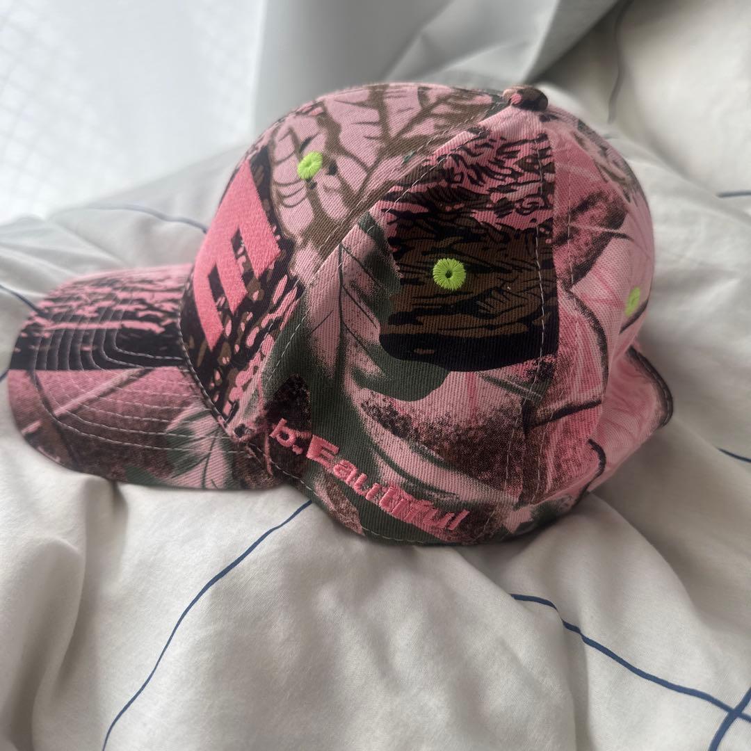 帽子 b.eautiful cap (pink camo)