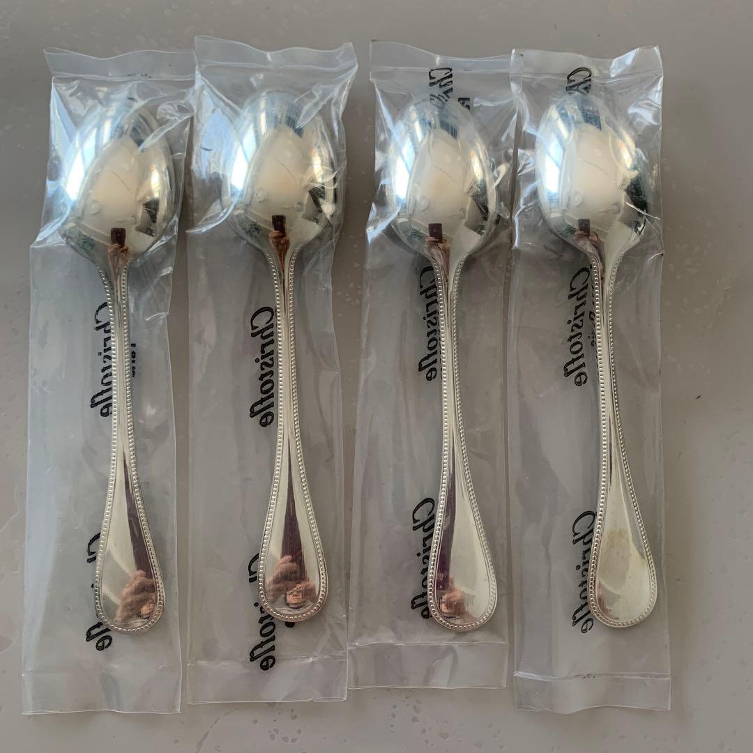 クリストフル　パールシリーズ　　スプーン4本
