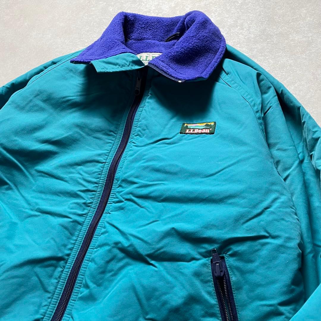 80s L.L.Beanナイロンジャケットグリーンウォームアップシェルドシンチラ