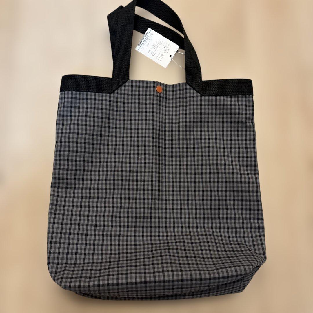 完売品　familiar ファミリア　限定　トートバッグ　ブラック　黒　チェック