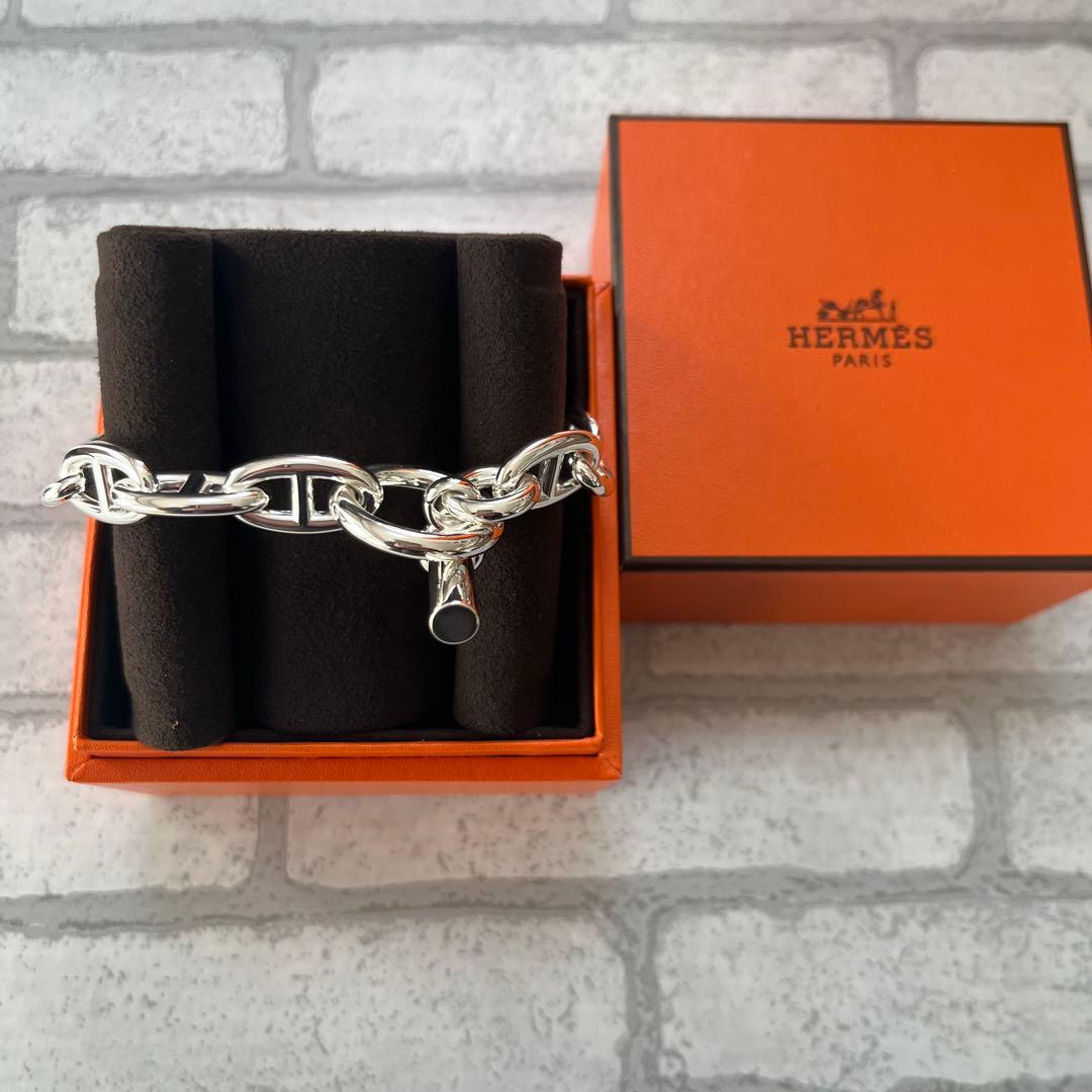 新品　HERMES エルメス シェーヌダンクルブレスレットGM13コマ