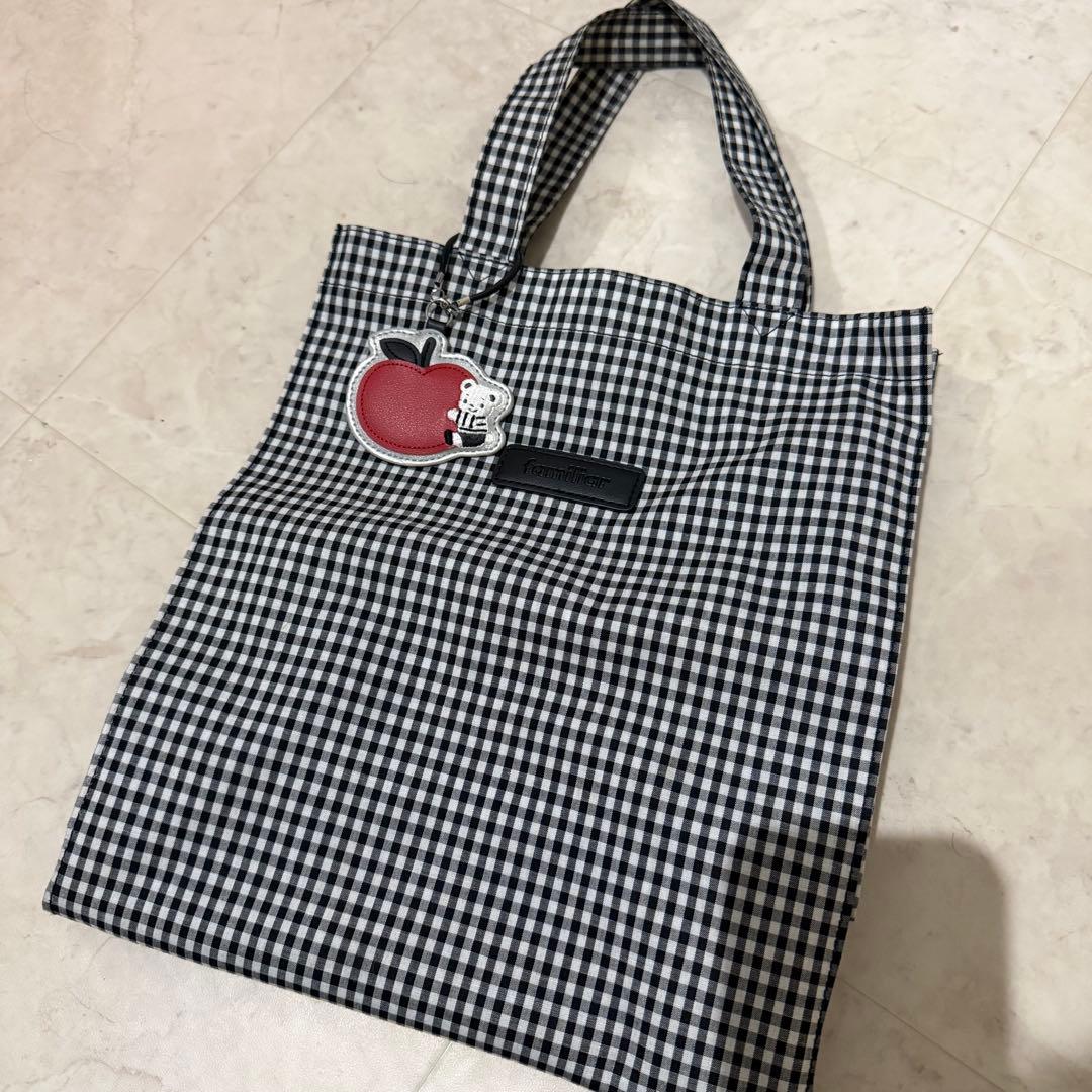 familiar ファミリア　ギンガムチェック　バッグ