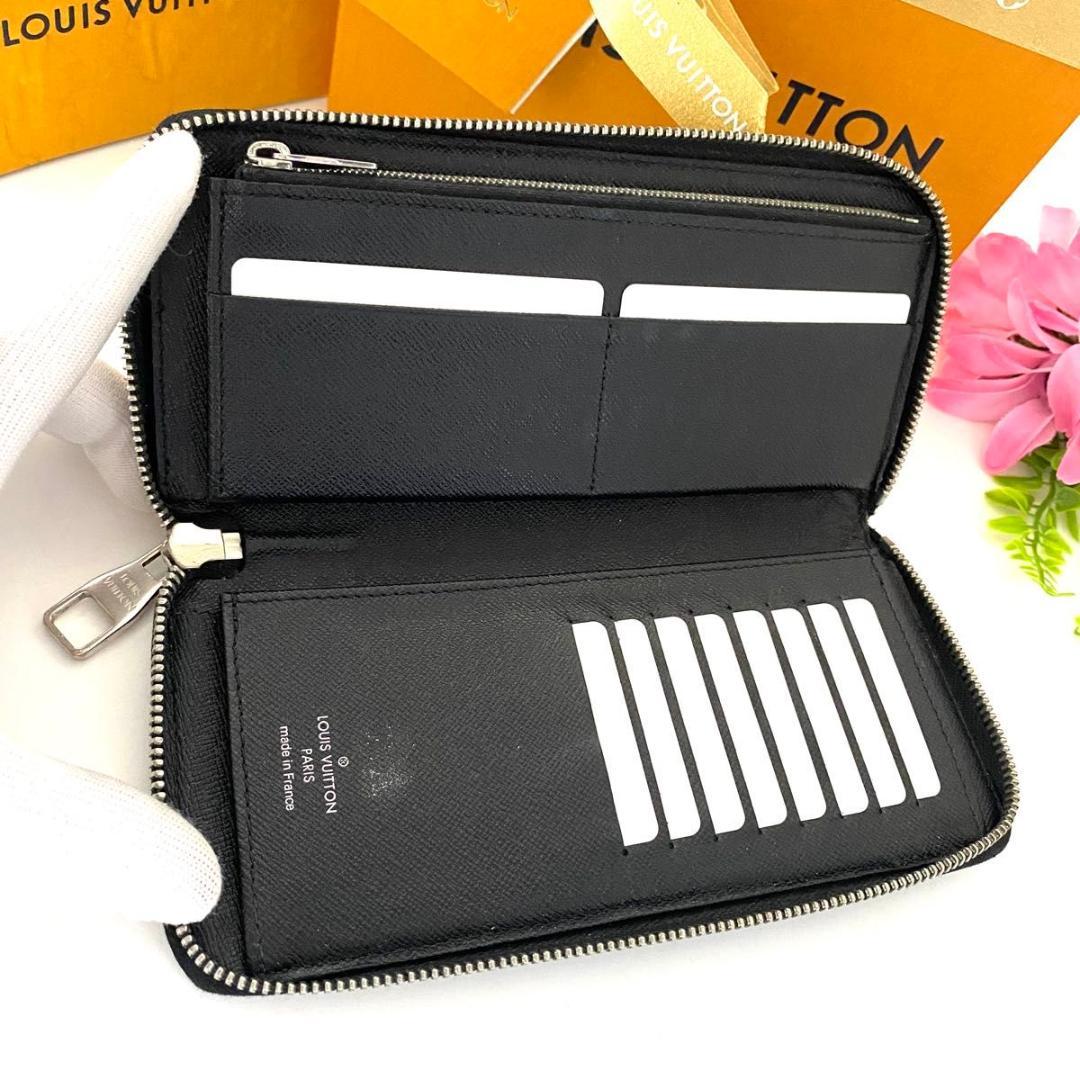 ルイ ヴィトン◎ダミエ グラフィット ヴェルティカル 長財布 ラウンドファスナー