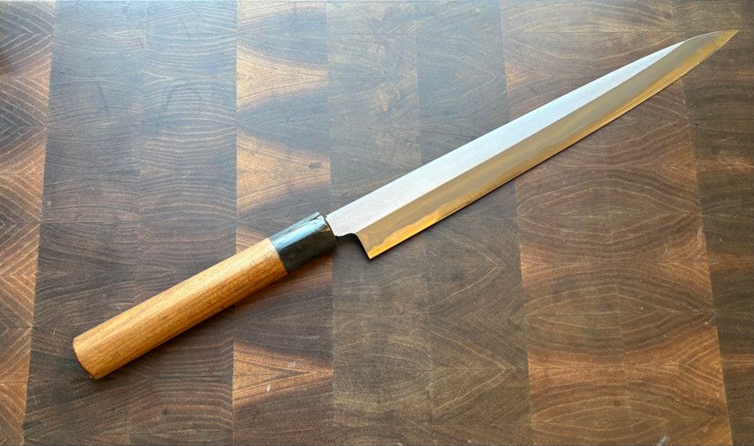 正本　築地　霞　秀　青鋼　柳刃　270mm 9寸　包丁　刺身　和包丁　本職