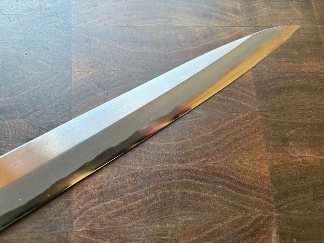 正本　築地　霞　秀　青鋼　柳刃　270mm 9寸　包丁　刺身　和包丁　本職