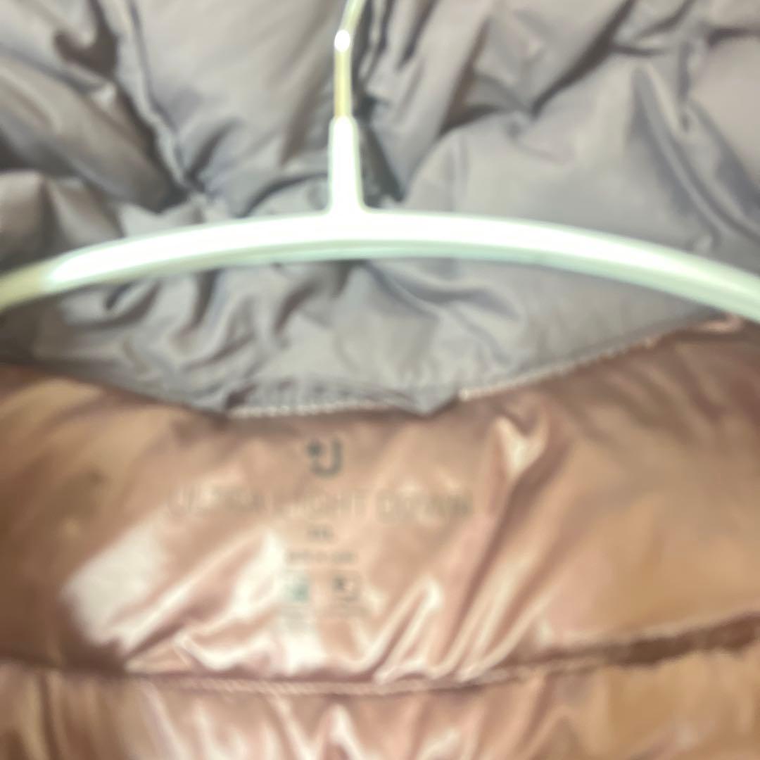 ➕Ｊ　UNIQLOダークブラウンフード付きロングダウンジャケット xxL