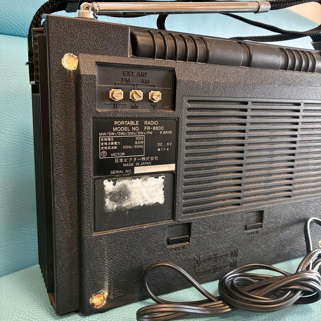 【ジャンク】Victor ラジオ FR-6600 短波受信機 FM受信可能