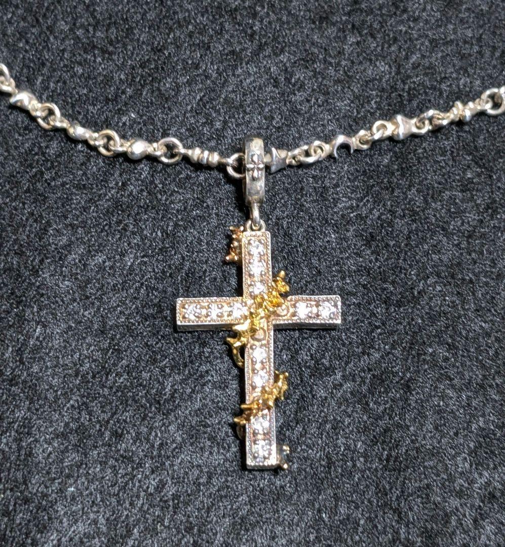 専用商品　ラブ&ヘイトシルバークロスネックレス925 k18 LOVE&HATE