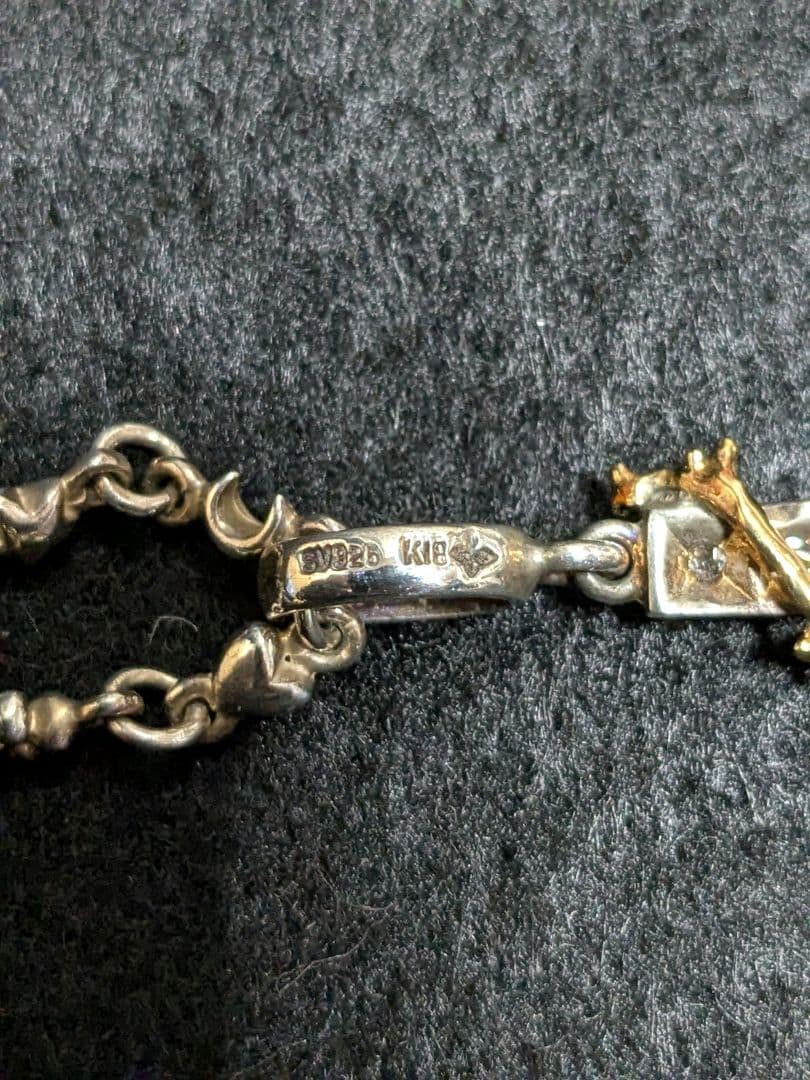 専用商品　ラブ&ヘイトシルバークロスネックレス925 k18 LOVE&HATE