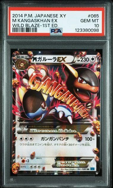 連番 PSA10 MガルーラEX RR XY2ワイルドブレイズ065 064