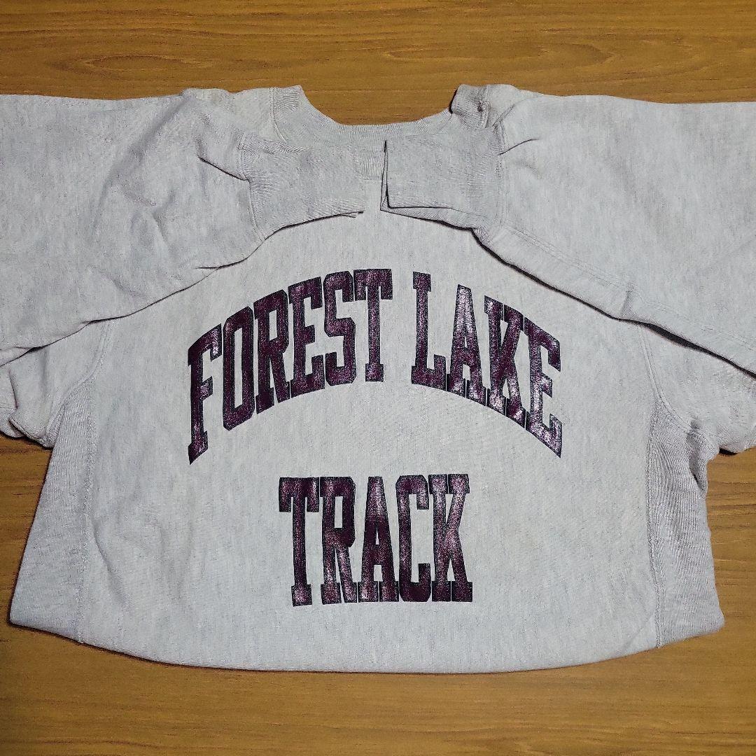 90s USA製 リバースウィーブ FOREST LAKE TRACK L