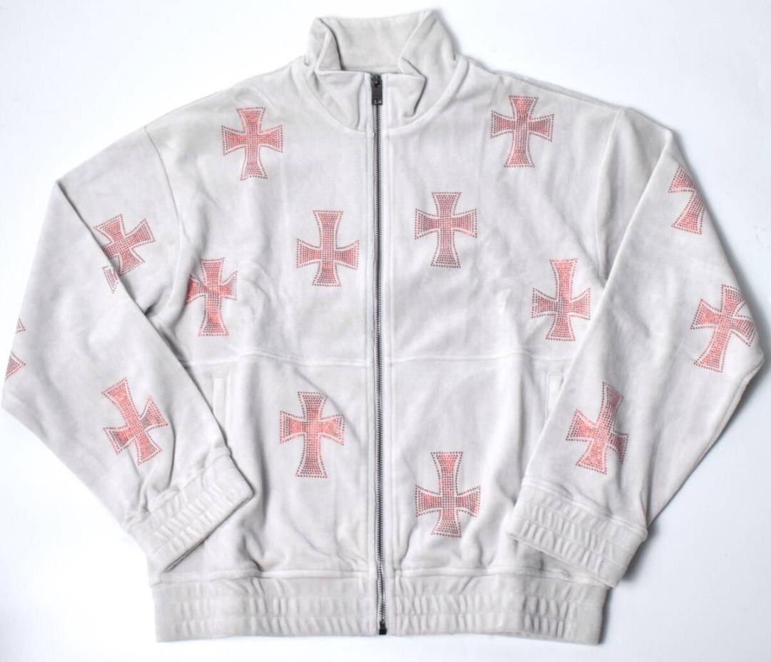 未使用 アンノウン ロンドン ベロア セットアップ 上下 XS ラインストーン