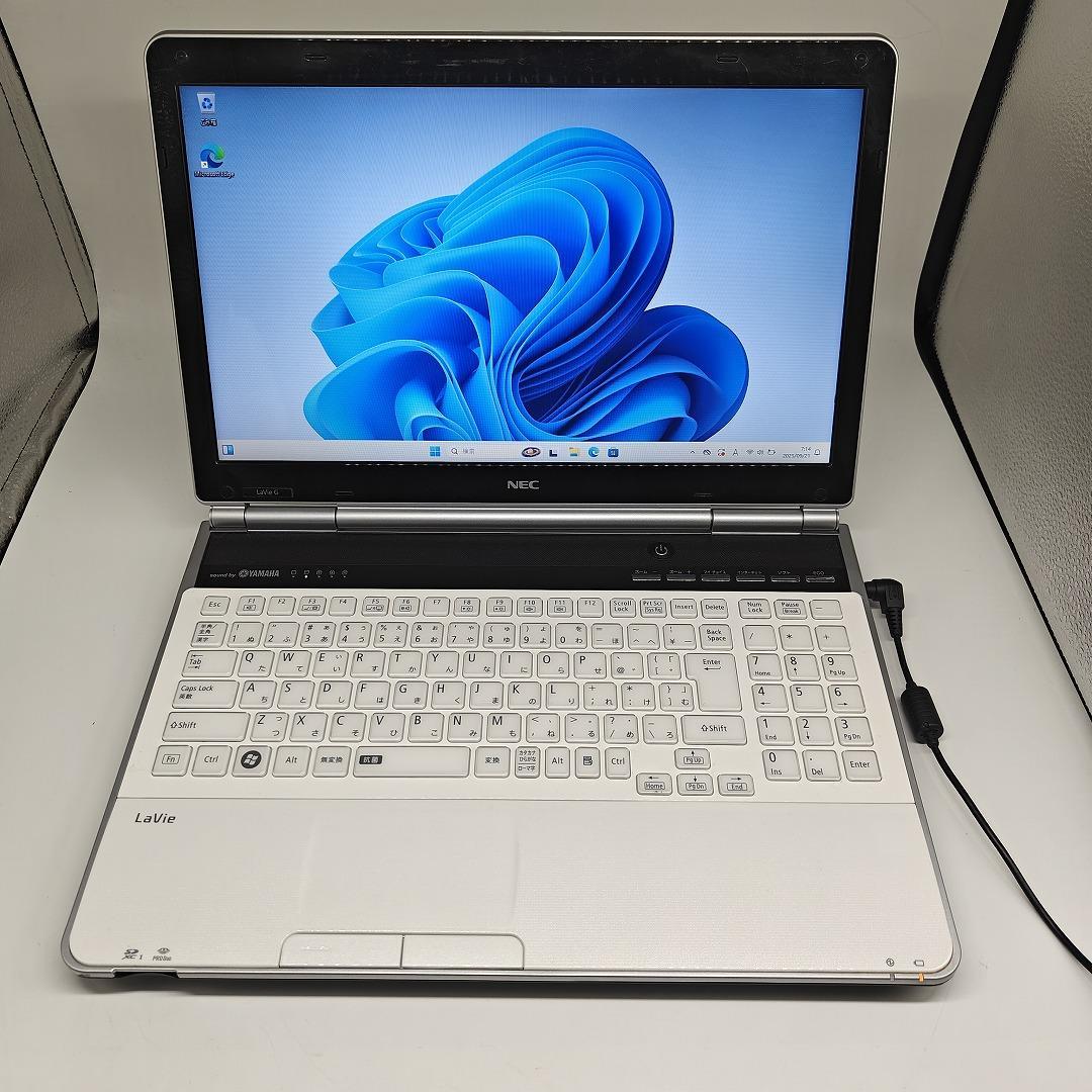 【NEC】爆速i7 SSD256GB 8GB ホワイト オフィス付きノートPC