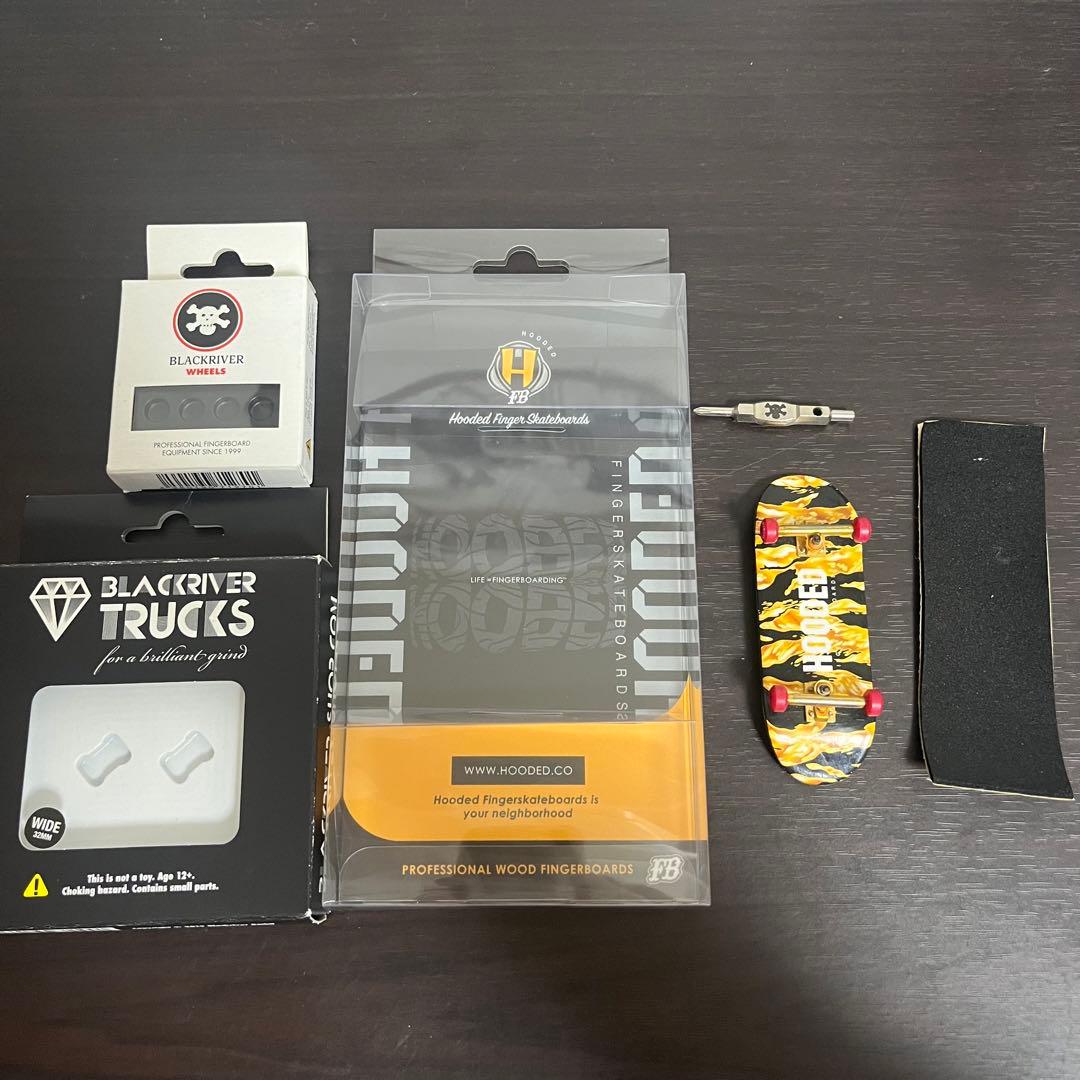 指スケ　コンプリート　Hooded black