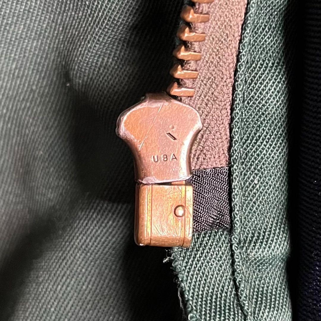 【50-60s vintage】コットンギャバ　ワークジャケット　フェード　短丈