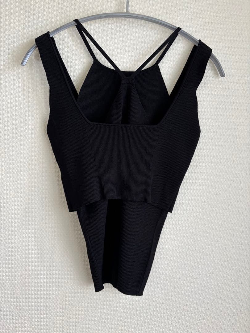 a ccordion LAYERING CAMI SET 黒