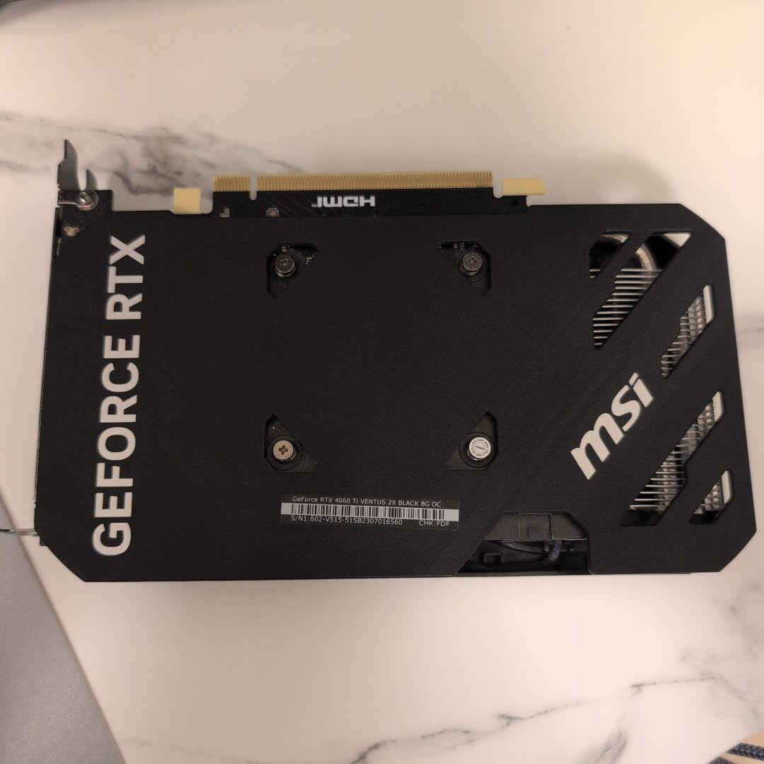 グラフィックボード・グラボ・ビデオカード GeForce RTX 4060 Ti VENTUS 2X BLACK 8G