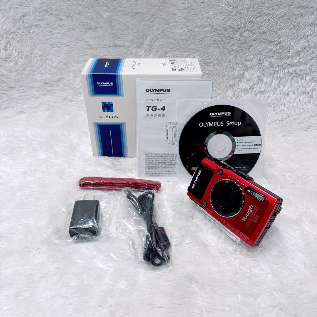 【美品】オリンパス OLYMPUS STYLUS TG-4 Tough レッド
