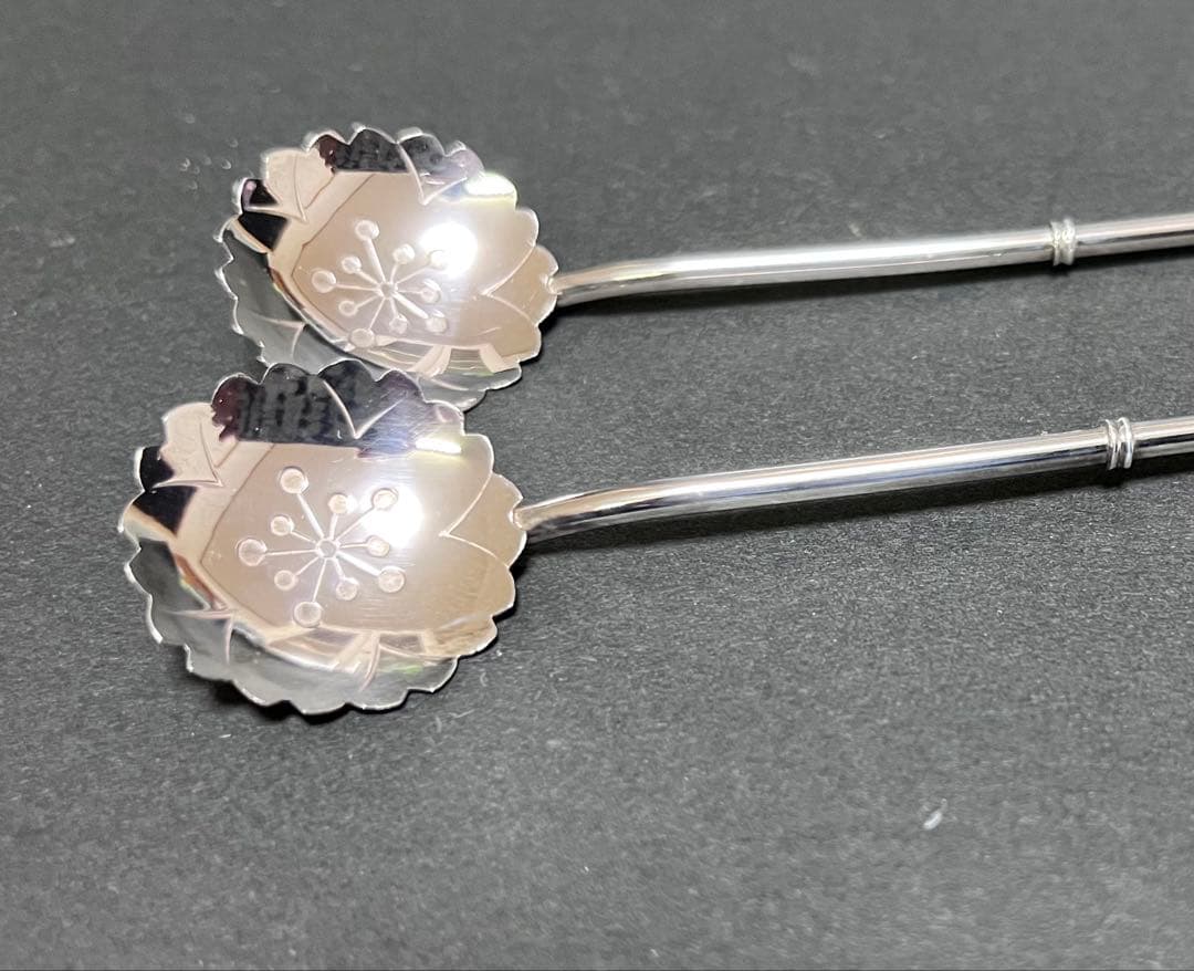 伊勢丹　銀製　ストロースプーン