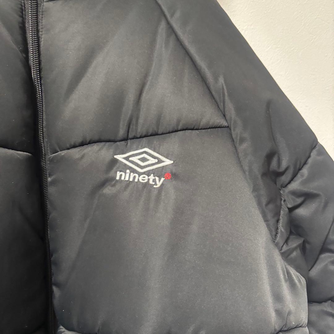 未使用級✨アンブロ×9090 中綿　ダウンジャケット　コラボ　ブラック　M 刺繍