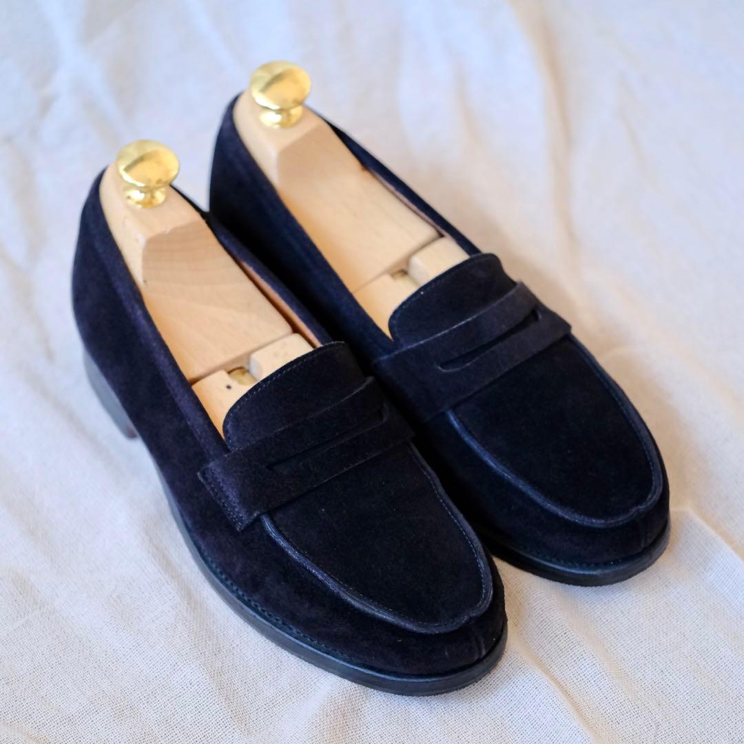 John Lobb ジョンロブ スエードローファーCampus黒45C