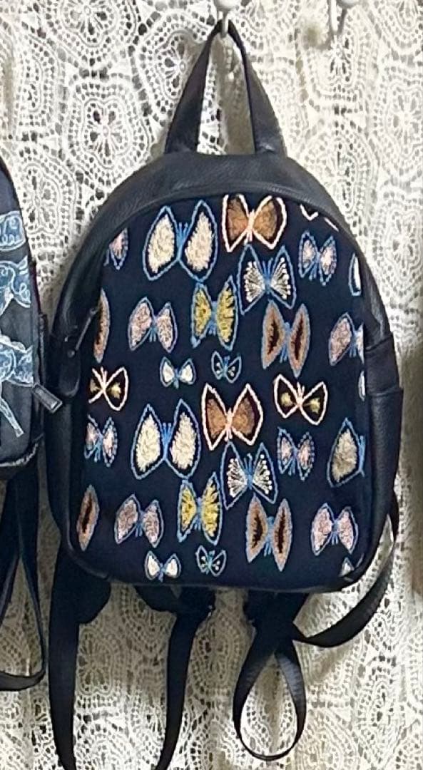 専用50820B ミナペルホネンハーフハンドメイド　リュック スカイフラワー