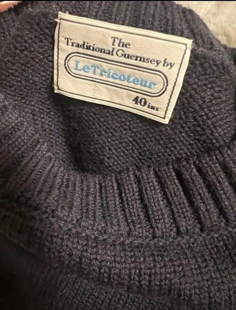かっくん未使用 Le Tricoteur ガンジーセーター ニット40