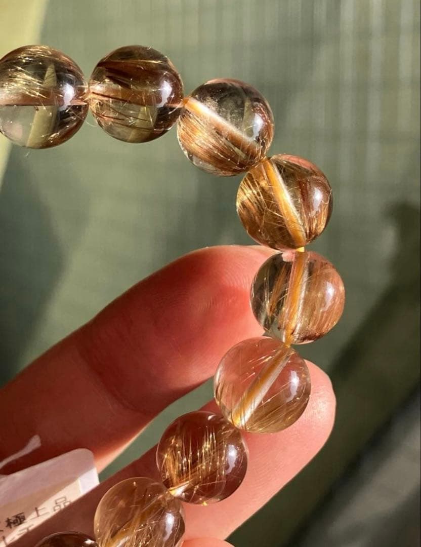 艶、照り、超クリア♪高品質5Aグレード✨タイガールチルクォーツのブレスレット
