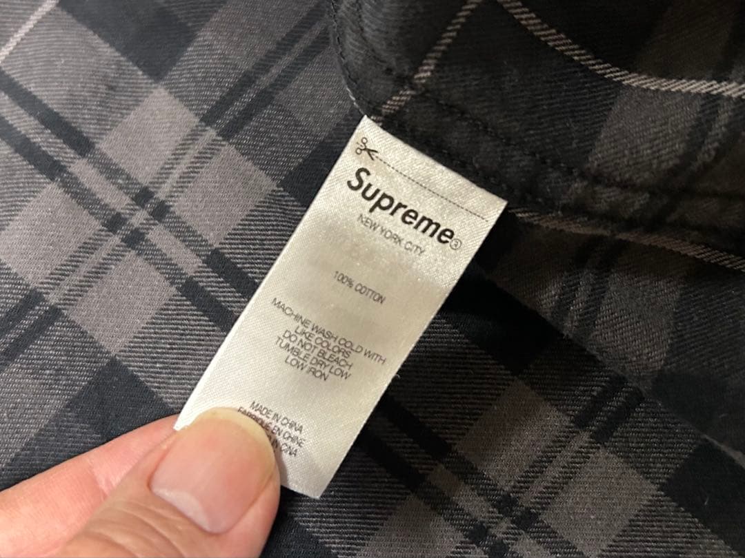 Supreme flannel shirt FW24 中古 M