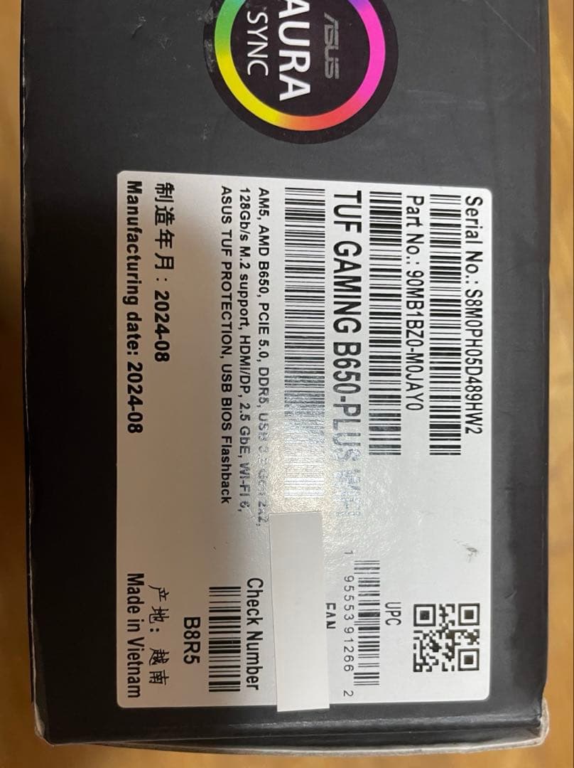 t*t様 ASUS TUF GAMING B650-PLUS WIFI マザーボ