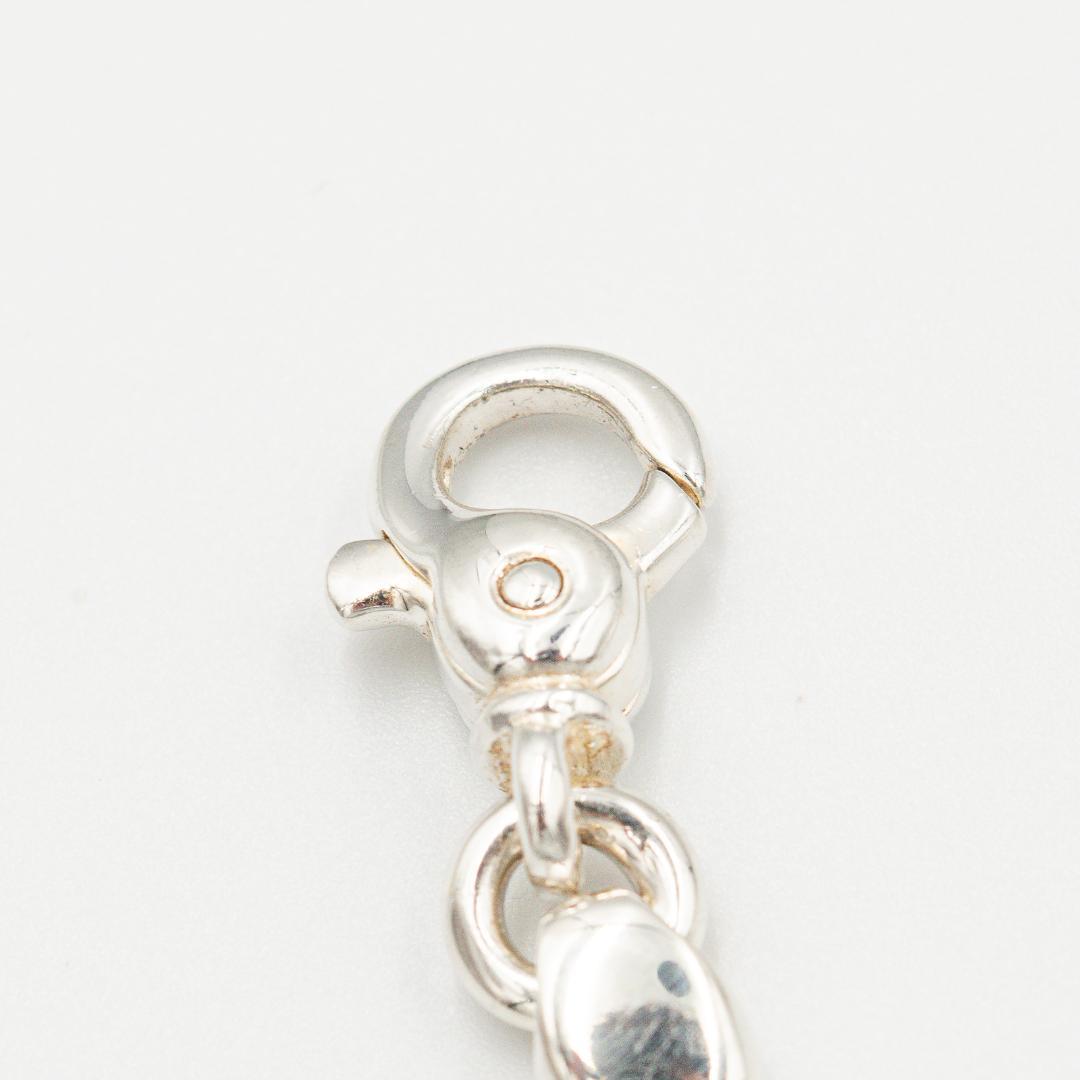 ヴィンテージ ティファニー センターノット ダブルロープ ネックレス シルバー