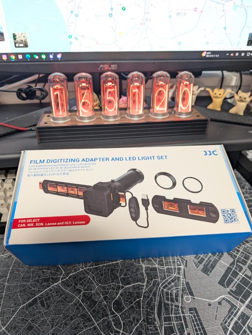 JJC フィルムデジタイズアダプター LEDライトセット