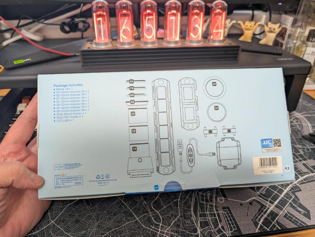 JJC フィルムデジタイズアダプター LEDライトセット