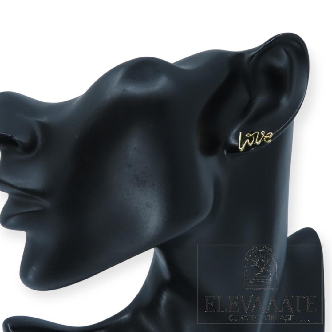 ティファニー ゴールド LOVE ピアス 750 K18 片耳 TO127