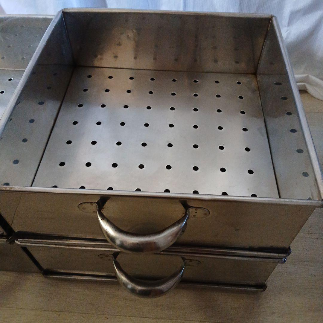 業務用☆角型4段ステンレス蒸し器☆セイロ スチーマー