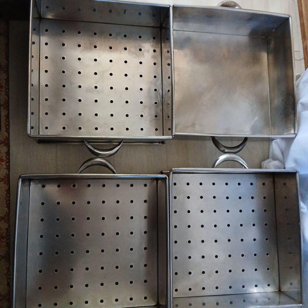 業務用☆角型4段ステンレス蒸し器☆セイロ スチーマー