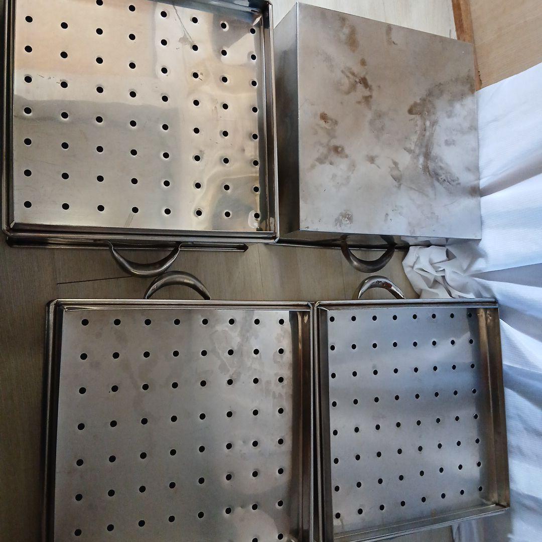 業務用☆角型4段ステンレス蒸し器☆セイロ スチーマー