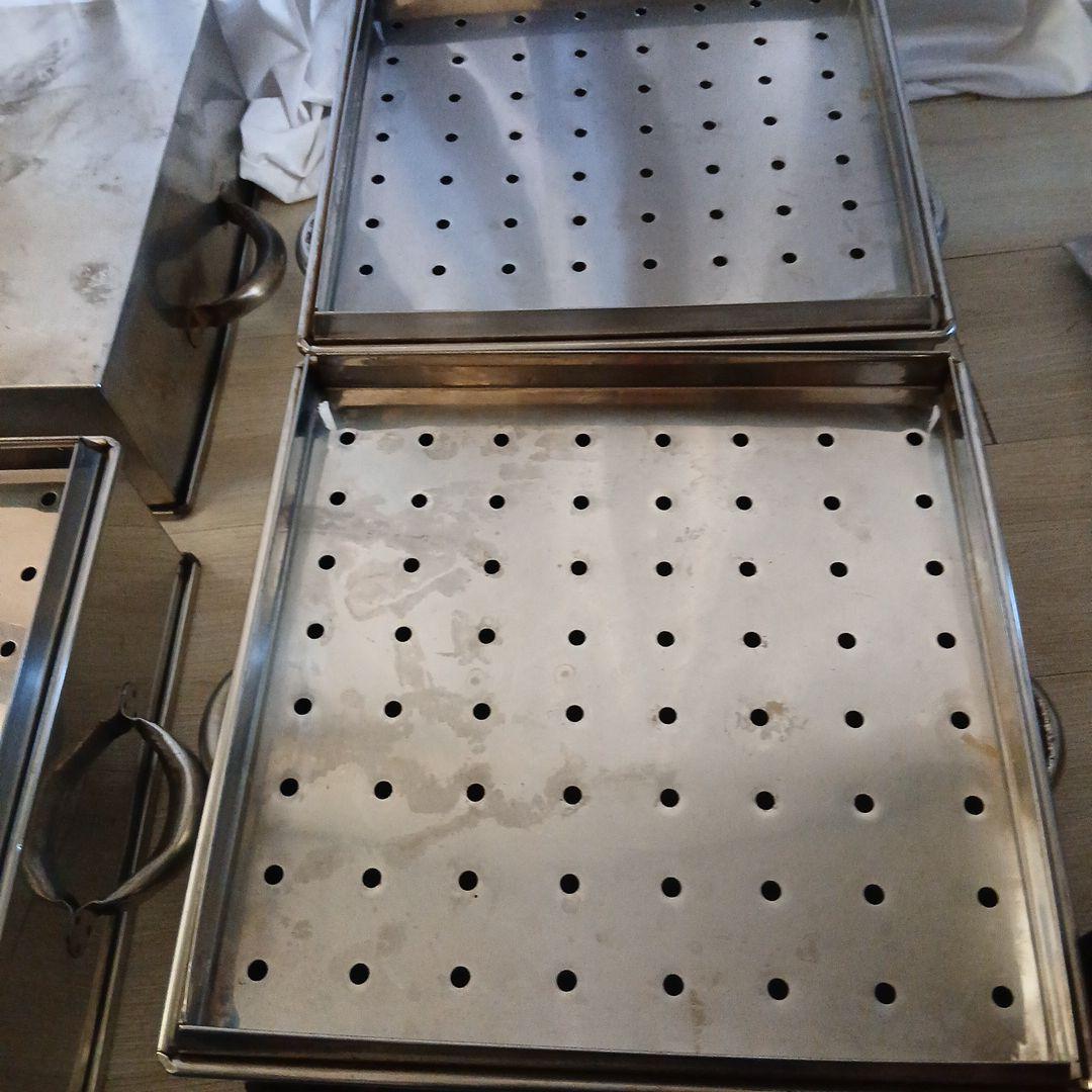 業務用☆角型4段ステンレス蒸し器☆セイロ スチーマー